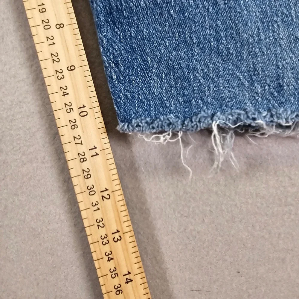 Levi Strauss Denim Shorts Medium Wash Raw Hem Cut Offs Jorts‎ Mens 33 Waist
